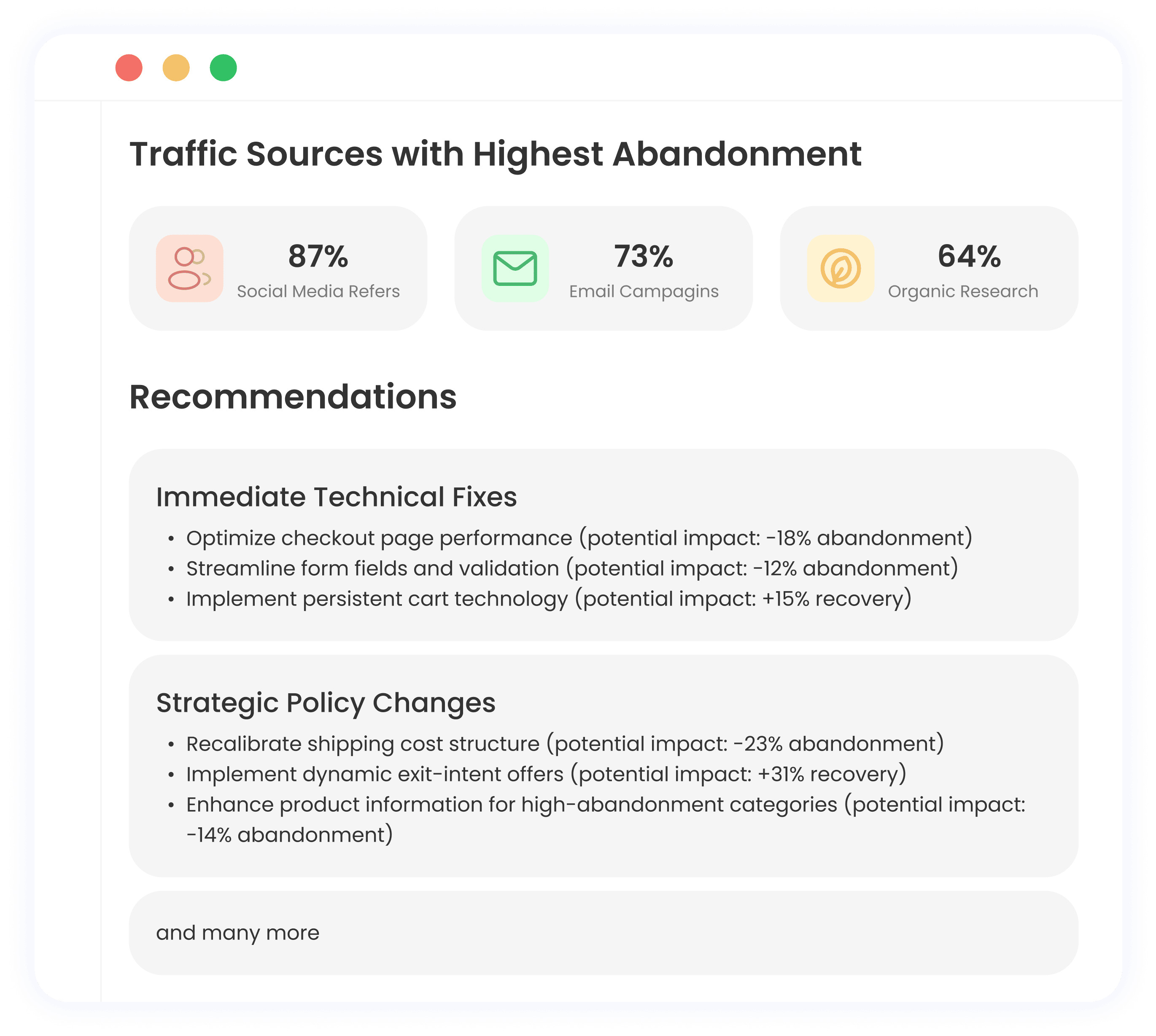 Main Analytics Dashboard